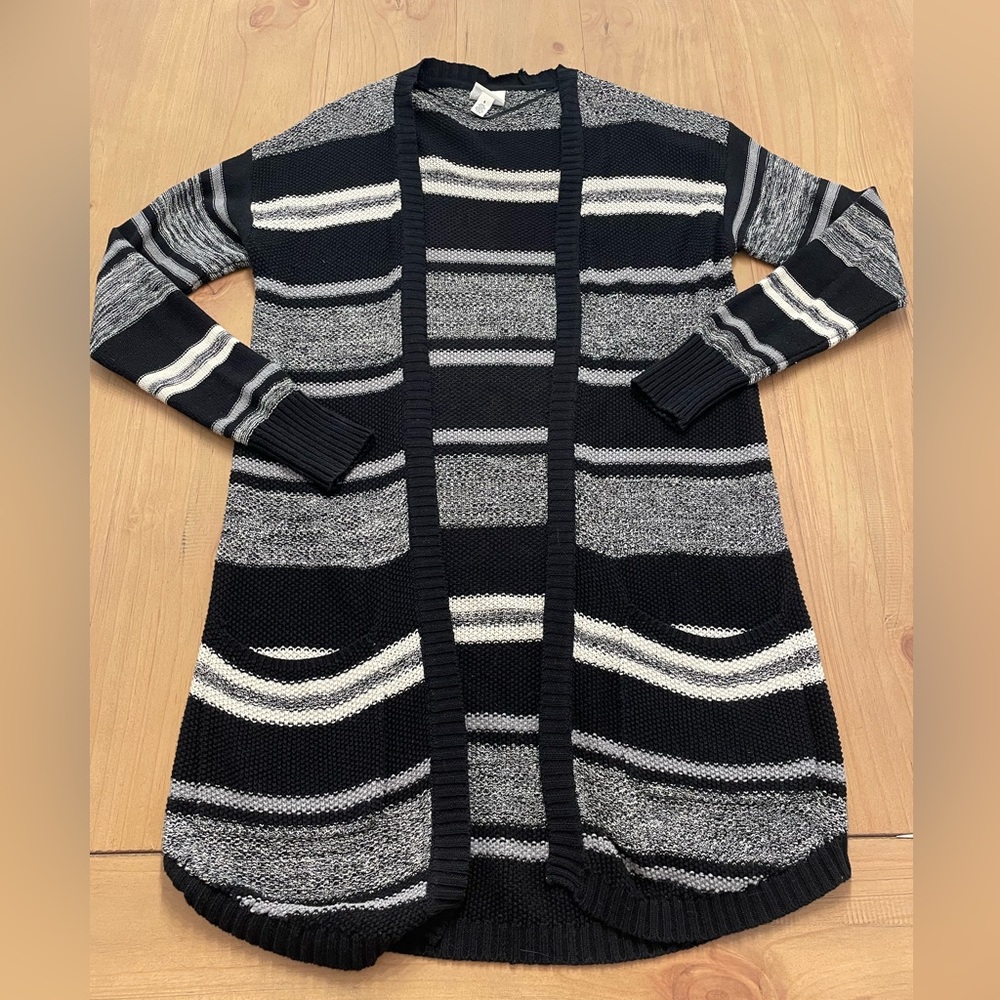 St. John’s Bay Small Striped Cardigan